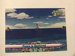 2000 Topps Pokemon The Movie 2000 Non Holo Peace Is Restored #67 Blue Label - Image 1