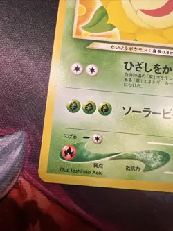 Light Sunflora Neo Destiny Japanese Old Back Vintage Pocket Monster Pokemon TCG - Image 5