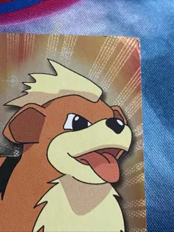 Growlithe 1998 Topps Chrome Foil Black Logo #58 Spectra MP Holo - Image 3