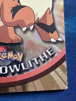 Growlithe 1998 Topps Chrome Foil Black Logo #58 Spectra MP Holo - Image 4