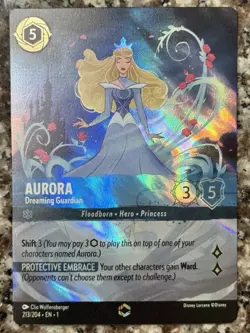 AURORA Dreaming Guardian ENCHANTED! Disney Lorcana FIRST CHAPTER 213/204 - Image 1