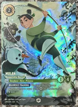MULAN Resourceful Recruit ENCHANTED! Disney Lorcana WINTERSPELL 229/204 - Image 1