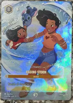 RAGING STORM Action ENCHANTED! Disney Lorcana WINTERSPELL 225/204 - Image 1