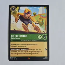 Disney Lorcana Go Go Tomago Darting Dynamo Rare Emerald Azurite Sea 73/204 - Image 1