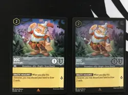 Disney Lorcana TCG Doc - Bold Knight 193/204 Shimmering Skies set of 2 (1 foil) - Image 1