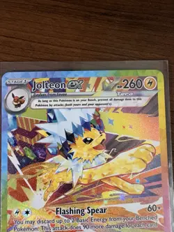 Pokemon Jolteon ex Special Illustration Rare Full Art Holo Card 153/131 - Image 2