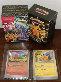 Pokemon Paldean Fates Booster Bundle 80 Cards NO PACKS - Image 1