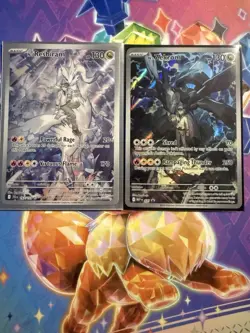 Set of 2 N’s Reshiram & N’s Zekrom Illustration Rare Cards - Image 1