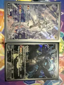 Set of 2 N’s Reshiram & N’s Zekrom Illustration Rare Cards - Image 2