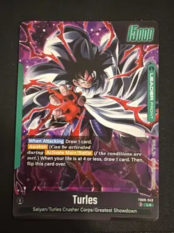 Turles FB08-049 Leader Alternate Art Saiyan's Pride Dragon Ball English Card - Image 2