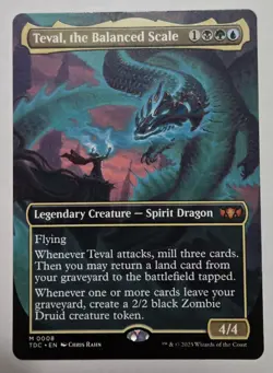 Teval, the Balanced Scale (Borderless) Commander: Tarkir: Dragonstorm Regular - Image 1