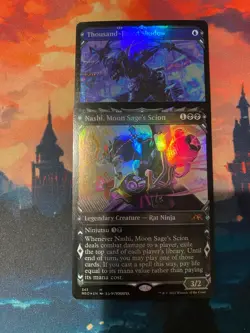MTG Kamigawa Neon Dynasty Nashi Moon Sages scion & Thousand Faced Shadow - Image 1