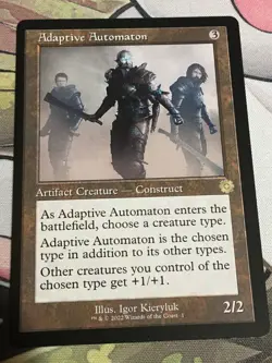 C5029 MAGIC GATHERING MTG BROTHERS' WAR ADAPTIVE AUTOMATON #1 RARE NM RETRO - Image 1