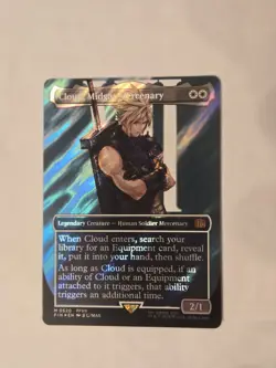 MTG Cloud, Midgar Mercenary Borderless Surge Foil 520 Final Fantasy NEAR MINT - Image 1
