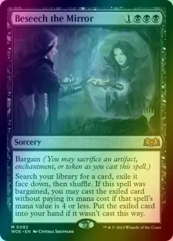 Beseech the Mirror MTG NM Foil WOE Promo Stamped Near Mint Fast Shipping - Image 1