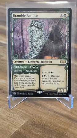 X 1 Bramble Familiar NM Quest Showcase Wilds of Eldraine 283 MTG Magic - Image 1