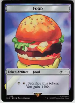 MTG Food Token () Normal NM Secret Lair Drop Series Magic 1938 - Image 1
