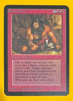 MTG STONE GIANT Alpha (OldManMTG 013-039) - Image 1