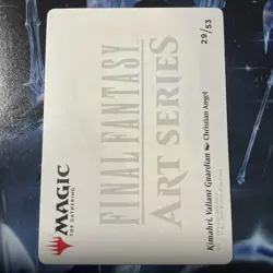 MTG AFIN Final Fantasy Art Series 29/53 Gold Stamp Kimahri, Valiant Guardian - Image 2