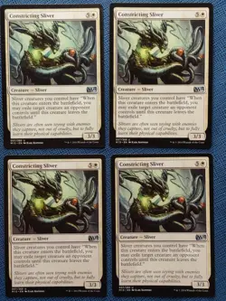 MTG 4x Constricting Sliver x4 NM Core Set 2015 M15 Magic Playset - Image 1