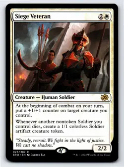 Siege Veteran R The Brothers' War # 25 NM Normal - Image 1