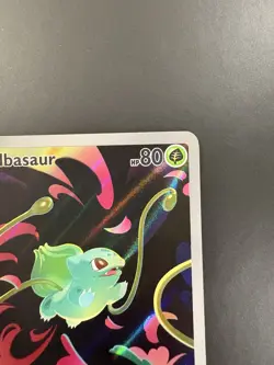 Pokemon Bulbasaur 133/132 ME01 Full Art Holo Mega Evolution Stamped - Image 3
