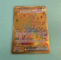 Pokemon Terapagos ex 180/131 Sv: Prismatic Evolutions Hyper Rare Full Art Holo - Image 1