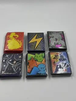 Pokemon ETB Card Sleeves - Lot Of 6 Paldean Fates Surging Sparks Paldea Evolved - Image 1