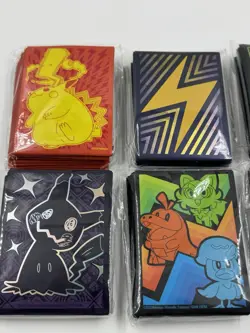 Pokemon ETB Card Sleeves - Lot Of 6 Paldean Fates Surging Sparks Paldea Evolved - Image 2