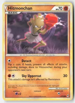Pokemon - Hitmonchan #57/95 - Call of Legends Common - Image 1