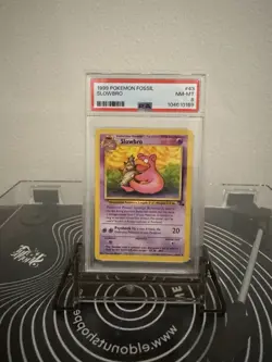 Pokemon Slowbro 43/62 Fossil Regular Uncommon PSA 8 English 1999 Trading Card - Image 1