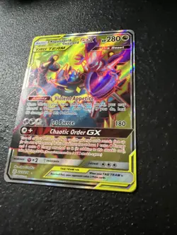 Pokemon Naganadel & Guzzlord GX 223/236 Sm-Cosmic Eclipse Ultra Rare Full Art M - Image 2