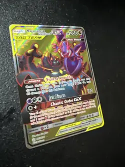 Pokemon Naganadel & Guzzlord GX 223/236 Sm-Cosmic Eclipse Ultra Rare Full Art M - Image 3