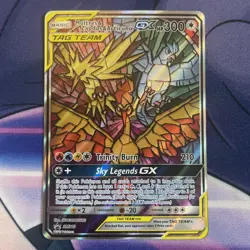 Moltres & Zapdos & Articuno GX SM210 Hidden Fates Black Star Promo Pokemon NM - Image 1