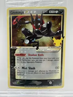 Pokemon Greninja Gold Star Promo Holo SWSH144 Celebrations SEALED NM - Image 1