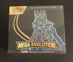 Pokemon TCG Mega Evolution Elite Trainer Box ETB Lucario New Factory Sealed - Image 1