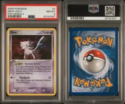 2006 Pokemon EX POP Series 4 Mew Holo #4 PSA NM-MT 8 - Image 1