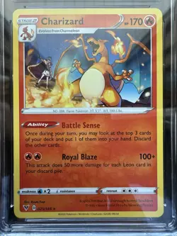 Pokemon Charizard 025/185 Vivid Voltage Non Holo CGC 10 Pristine - Image 2