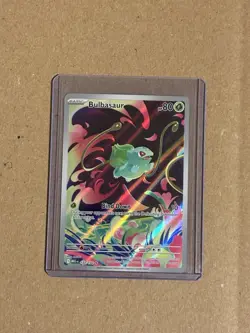 Bulbasaur Mega Evolution Stamped 133/132 Holo Illustration Rare Pokemon TCG NM - Image 1
