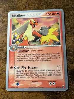 Blaziken 2004 3/109 World Championship Regular Pokemon TCG - Image 1