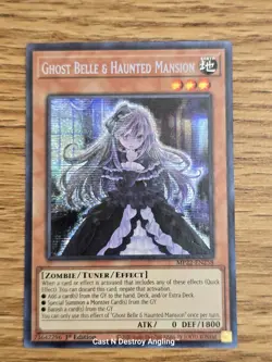 Ghost Belle Haunted Mansion 2022 MP22-EN258 Secret Rare 1st Ed LP - Image 2