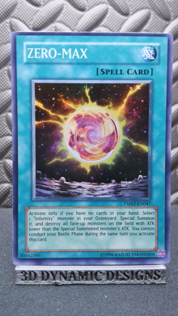 | Yugioh ZERO-MAX TSHD-EN047 Super Rare The Shining Darkness NM 🔥 | - Image 1