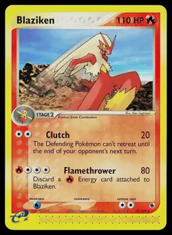 Pokemon Card - Blaziken Ruby and Sapphire 15/109 Rare - Image 1