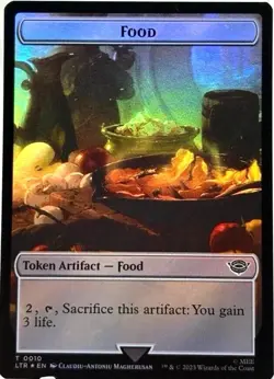 Smaug T 0007 Food T 0010 Token LOTR FOIL MtG TCG Card - Image 2