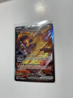 Pokemon TCG Team Rockets Moltres EX Destined Rivals Card 229/182 Stamped - Image 2