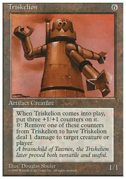Triskelion - Heavy Play MTG 4th Edition - Image 1