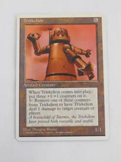 Triskelion 4th Edition Artifact Magic the Gathering TCG Trading Card Mtg - Image 1