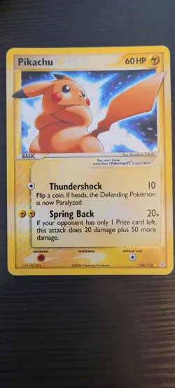 Pikachu Gold Star Holo Rare 104/110 Holon Phantoms Pokemon Card TCG - Image 1