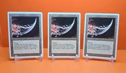 🟤🟤🟤 (3) 1994 MAGIC The Gathering DANCING SCIMITAR REVISED 3RD EDITION PLAYED - Image 1