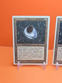 🟤🟤🟤 (3) 1994 Magic The Gathering ALADDINS RING 4TH EDITION PLAYED 🟤🟤🟤 - Image 2